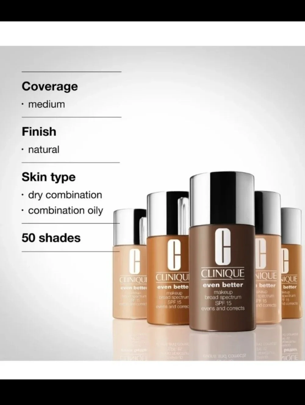 Clinique Even Better Makeup Foundation Broad Spectrum SPF 15 BNIB
